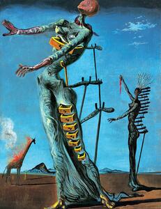 Salvador Dali - Girafe En Feu Reprodukcija umjetnosti, Salvador Dalí, (24 x 30 cm)