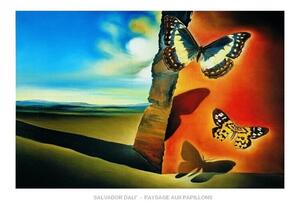 Salvador Dali - Paysage Aux Papillons Reprodukcija umjetnosti, Salvador Dalí, (70 x 50 cm)