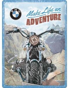 Metalni znak BMW - Make Life an Adventure, (30 x 40 cm)