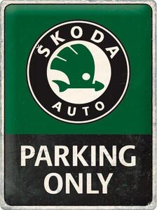 Metalni znak Škoda Auto - Parking Only, (30 x 40 cm)