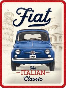 Metalni znak Fiat - Italian Classic, (15 x 20 cm)