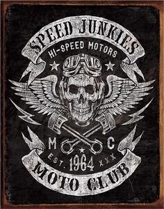 Metalni znak Speed Junkies, (31.5 x 40 cm)