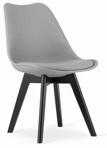 Blagovaonska stolica siva skandinavski stil Dark-Basic