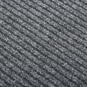VidaXL Dugi tepih za hvatanje nečistoće 100 x 100 cm sivi