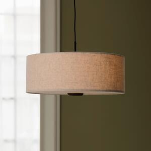 Globen Lighting Bosco 55 viseća lampa, bež, Ø cm, tkanina, prigušiva, Bež, Dnevni boravak/blagovaonica, Tkanina / tekstil