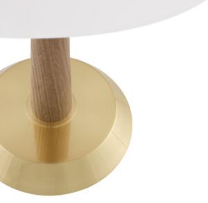Globen Lighting Ligna stolna lampa, visina 39 cm, bijela/mesing, Drvo, Dnevni boravak/blagovaonica, Metal