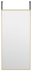 VidaXL Ogledalo za vrata zlatno 30x60 cm od stakla i aluminija