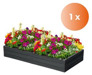 Prosperplast Povišena gredica WOODY, 149x75,6x25 cm, antracit