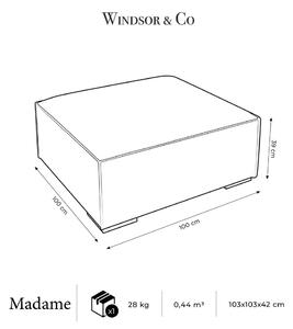 Kožni tabure Madame - Windsor & Co Sofas
