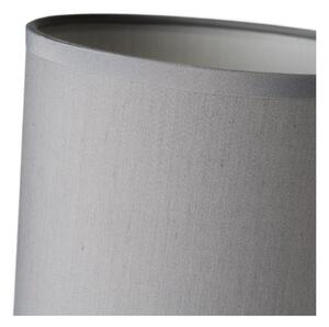 Svijetlo siva staklena stolna lampa s tekstilnim sjenilom (visina 29 cm) – Casa Selección