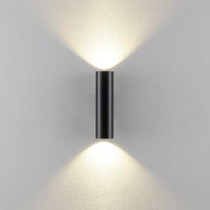 Deko-Light CAN zidna svjetiljka, crna, 2 žarulje, visina 22 cm, metal, GU10, prigušiva, Crno, Dnevni boravak/blagovaonica, Aluminij