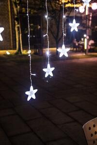 JAKS Božićna LED svjetlosna girlanda ledene zvijezde hladna bijela