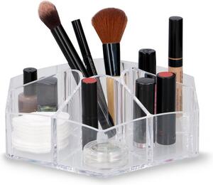 Organizator za kozmetiku DELUXA ø 23 cm, proziran
