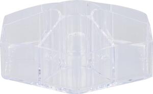 Organizator za kozmetiku DELUXA ø 23 cm, proziran