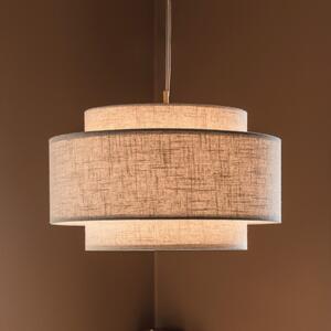 Globen Lighting Noah Bouclé viseća svjetiljka, Ø 50 cm, bež, prigušiva, Bež, Dnevni boravak/blagovaonica, Tkanina / tekstil