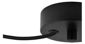 Crna dvokraka viseća lampa s unutrašnjosti bakrene boje Sotto Luce Mika, ⌀ 36 cm