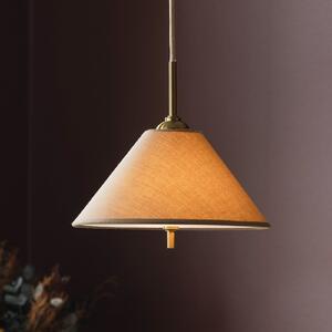 Globen Lighting IRIS 25 viseća lampa, mocha smeđa, Ø cm, prigušiva, Smeđa / hrđa, Dnevni boravak/blagovaonica, Tkanina / tekstil