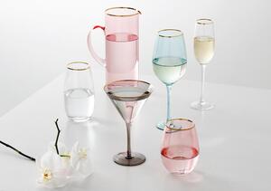 Ružičasta čaša za vino Ladelle Chloe, 600 ml