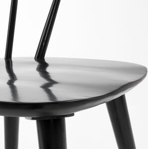 KRISES stolica drvena u crnoj boji