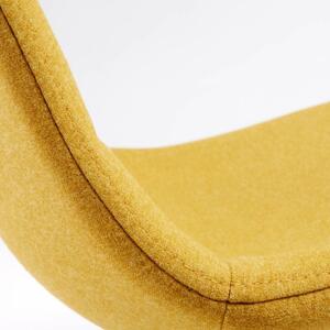 NILSONS barska stolica metal s efektom drveta, materijal boje senfa