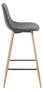 NILSONS barska stolica metal s efektom drveta, tamno sivi materijal