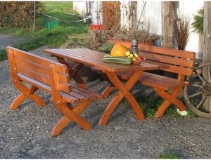 Vrtni blagovaonski stol od borovine 160x70 cm Strong - Rojaplast
