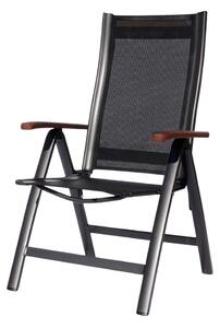 Crna metalna vrtna stolica Ass Comfort - Sun Garden