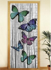 Zavjesa za vrata od bambusa 200x90 cm Butterflies - Maximex