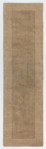 Smeđa vunena staza Flair Rugs Siena, 60 x 230 cm