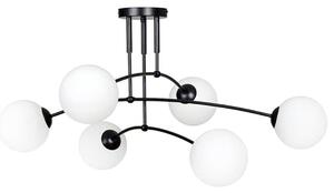 LAMPA WISZĄCA SUFITOWA CZARNY MAT APP1576-6C