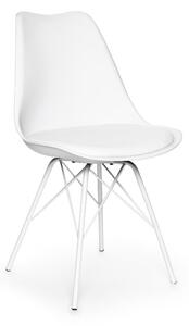Set s 2 bijele stolice s bijelim metalnim postoljem Bonami Essentials Eco