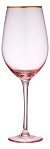 Ružičasta čaša za vino Ladelle Chloe, 600 ml