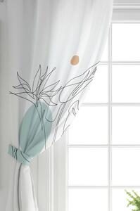 Set od 2 bijele zavjese s primjesom pamuka Minimalist Home World, 140 x 260 cm