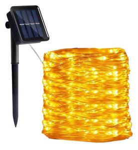 LED - Solarni lanac 300xLED/0,12W/1,2V 1xAA 27 m IP44 3000K