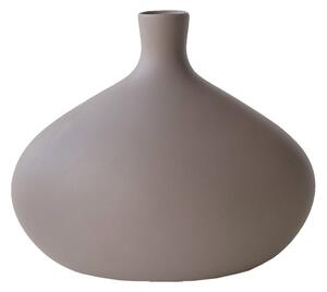 Smeđe-siva keramička vaza Rulina Platy, visina 20 cm