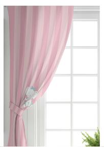 Ružičasta zavjesa s primjesom pamuka Minimalist Home World, 140 x 260 cm