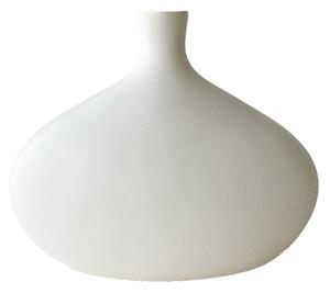 Bijela keramička vaza Rulina Platy, visina 20 cm