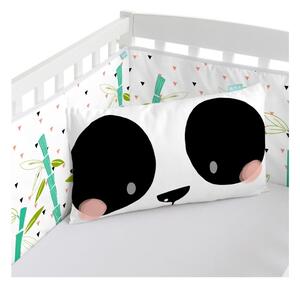 Pamučna ogradica za krevetić Moshi Moshi Panda, 210 x 40 cm