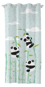 Dječja pamučna zavjesa Moshi Moshi Panda Garden, 140 x 265 cm