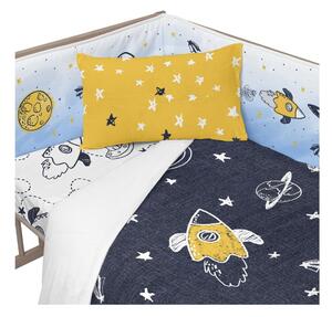 Pamučna ogradica za krevetić Mr. Fox Starspace, 210 x 40 cm