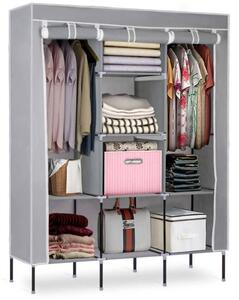 Ormar od tekstila 175x130x45cm Sivi