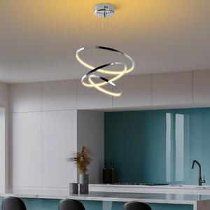 LED viseća svjetiljka u srebrnoj boji ø 50 cm Simit – Opviq lights
