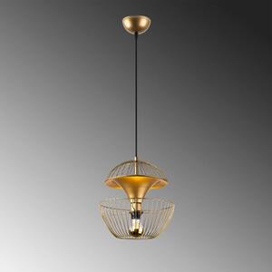 Viseća svjetiljka u zlatnoj boji s metalnim sjenilom ø 30 cm Telmander – Opviq lights