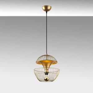Viseća svjetiljka u zlatnoj boji s metalnim sjenilom ø 30 cm Telmander – Opviq lights