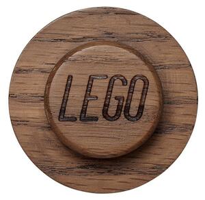 Set od 3 zidne kuke od tamnog hrasta LEGO® Wood