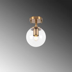 Stropna svjetiljka u brončanoj boji sa staklenim sjenilom ø 15 cm Atmaca – Opviq lights
