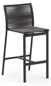 Crna metalna vrtna barska stolica Culip – Kave Home