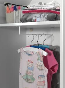 Bijela/ružičasta otvorena dječja garderoba 115x171,5 cm CASAMI BRUGES – Vipack