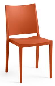 Narančasta plastična vrtna stolica Mosk – Rojaplast