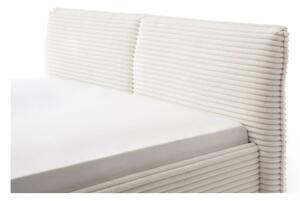 Bež tapecirani bračni krevet 180x200 cm Matera – Meise Möbel